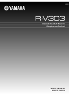 Yamaha RV-303 - Owners Manual 